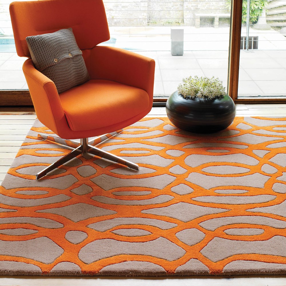 Matrix Wire Rugs MAX37 Orange